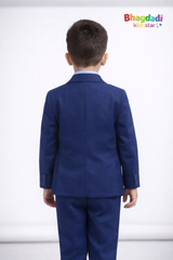 Boys Premium 4-Piece Coat Pant Suit – Burgundy | bhagdadikidsStar